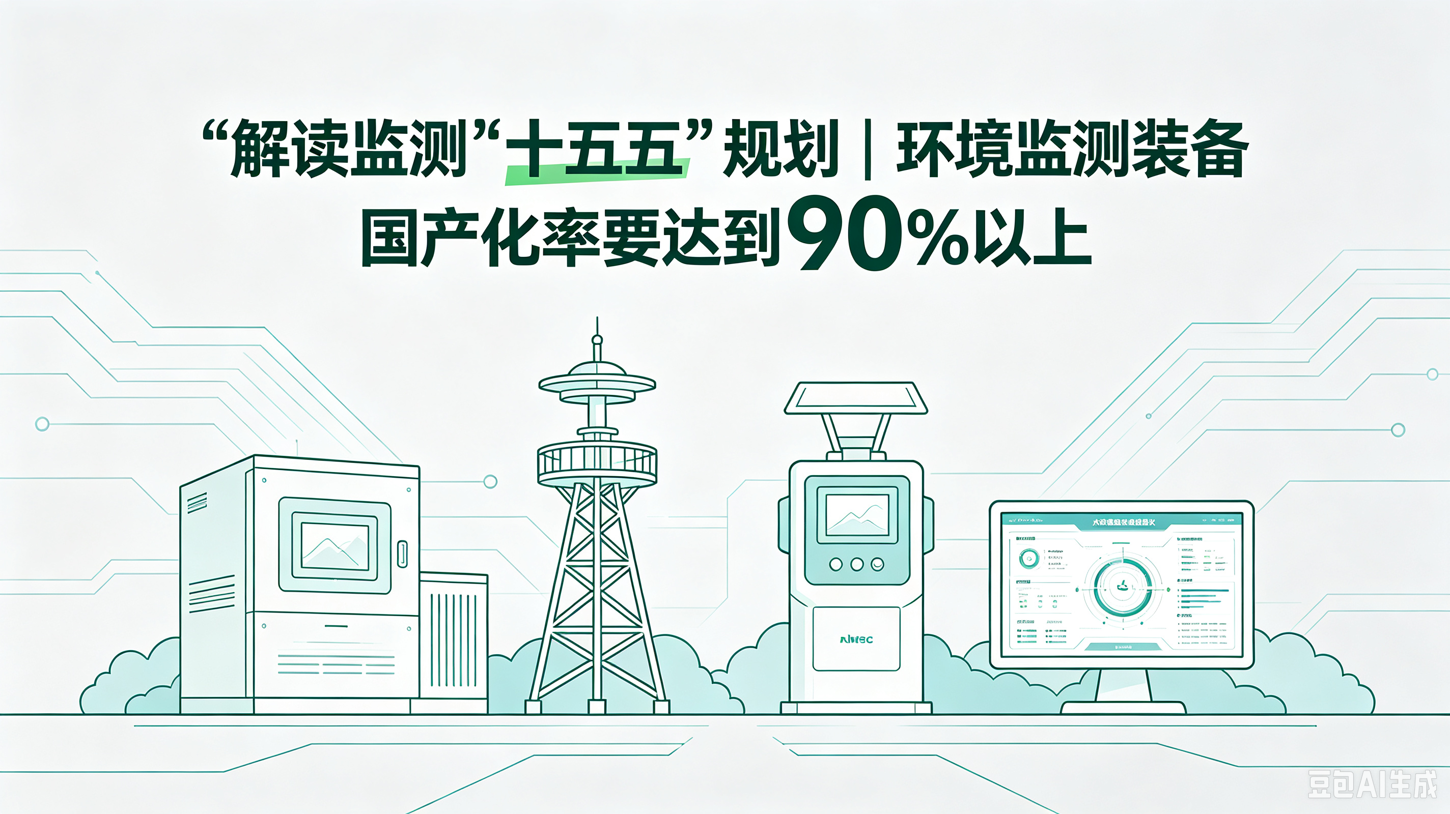 解读监测“十五五”规划 | 环境监测装备国产化率要达到90%以上
