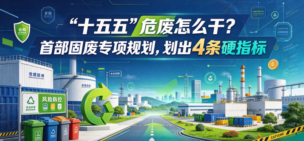 “十五五“危废怎么干？首部固废专项规划，划出4条硬指标